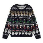 NAME IT maglia girocollo tinta unita con fantasia natalizia Blu per Bambino 13222181 BLU NAME IT 