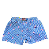 Saint Barth Costume Modello Boxer Tinta Unita con Stampa per Bambino 00225L BIANCO SAINT BARTH 