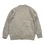 SAINT BARTH cardigan tinta unita con stampa Grigio per Bambina SYLVESTER GRIGIO SAINT BARTH 