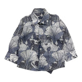 Emanuel Pris Plain Shirt With Blue Pattern For Boys