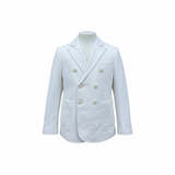 Manuel & Frank Giacca Tinta Unita con Bottoni per Bambino MF6376R BIANCO MANUEL & FRANK 