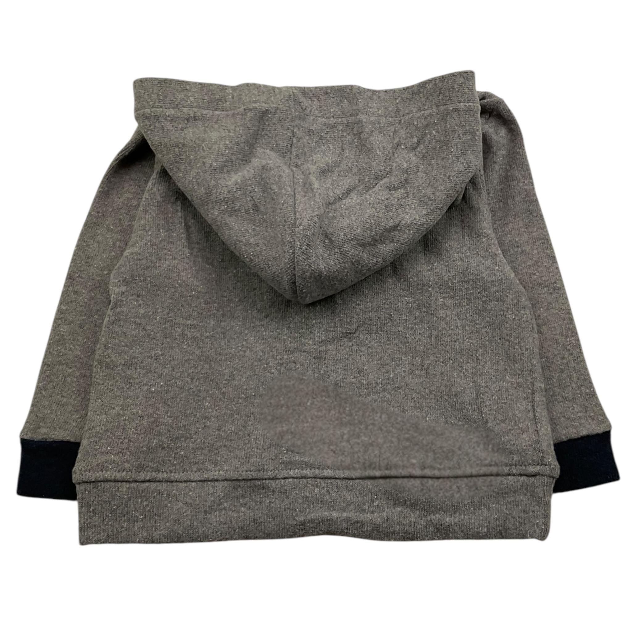 MANUEL RITZ felpa chiusa con cappuccio tinta unita con logo Grigio per Bambino MR2803JX GRIGIO MANUEL RITZ 