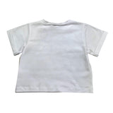 Twinset Crew Neck T-Shirt Solid Color With White Print For Baby Girl