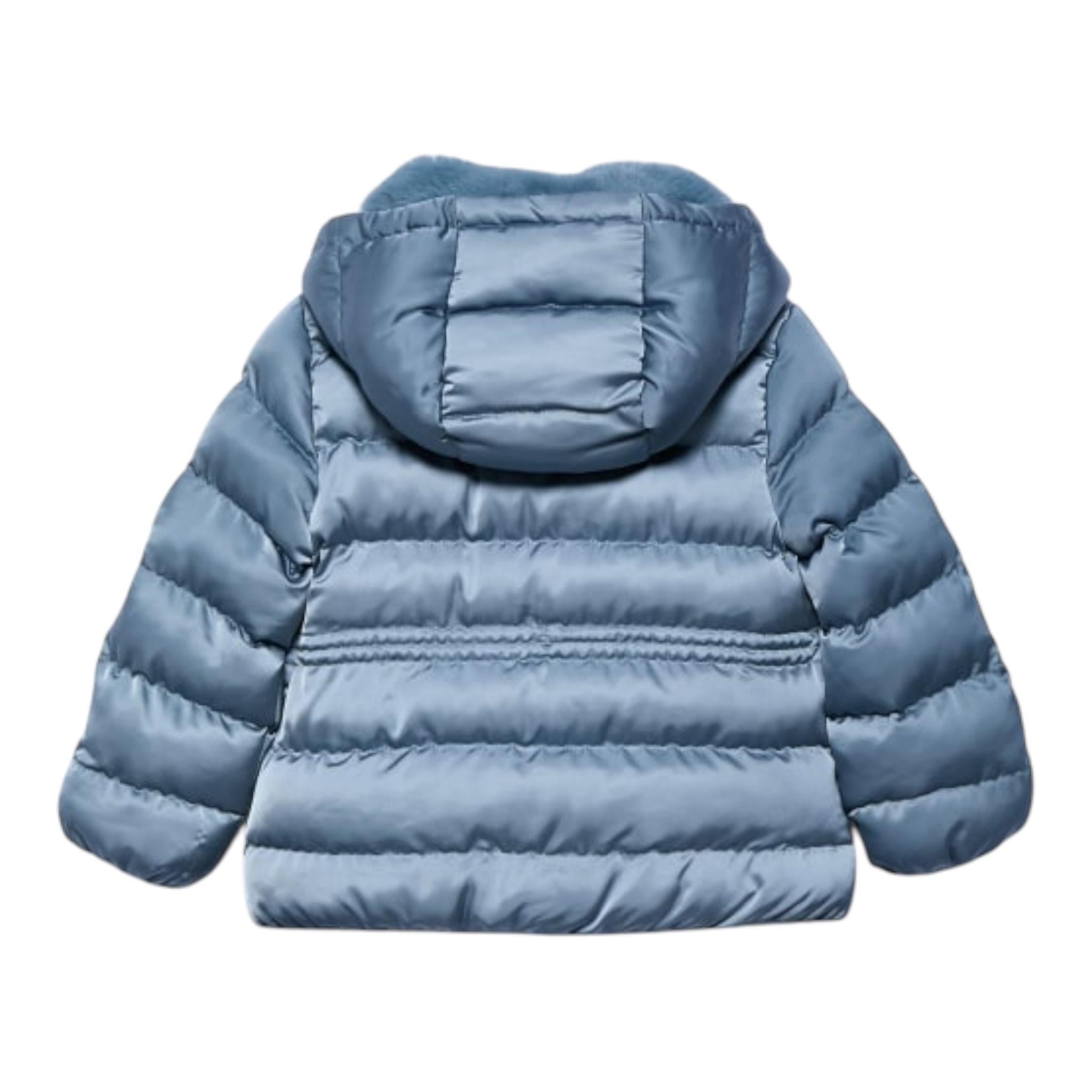 ABEL & LULA giubbino tinta unita con zip e cappuccio Azzurro per Bambina 5837X AZZURRO ABEL & LULA 