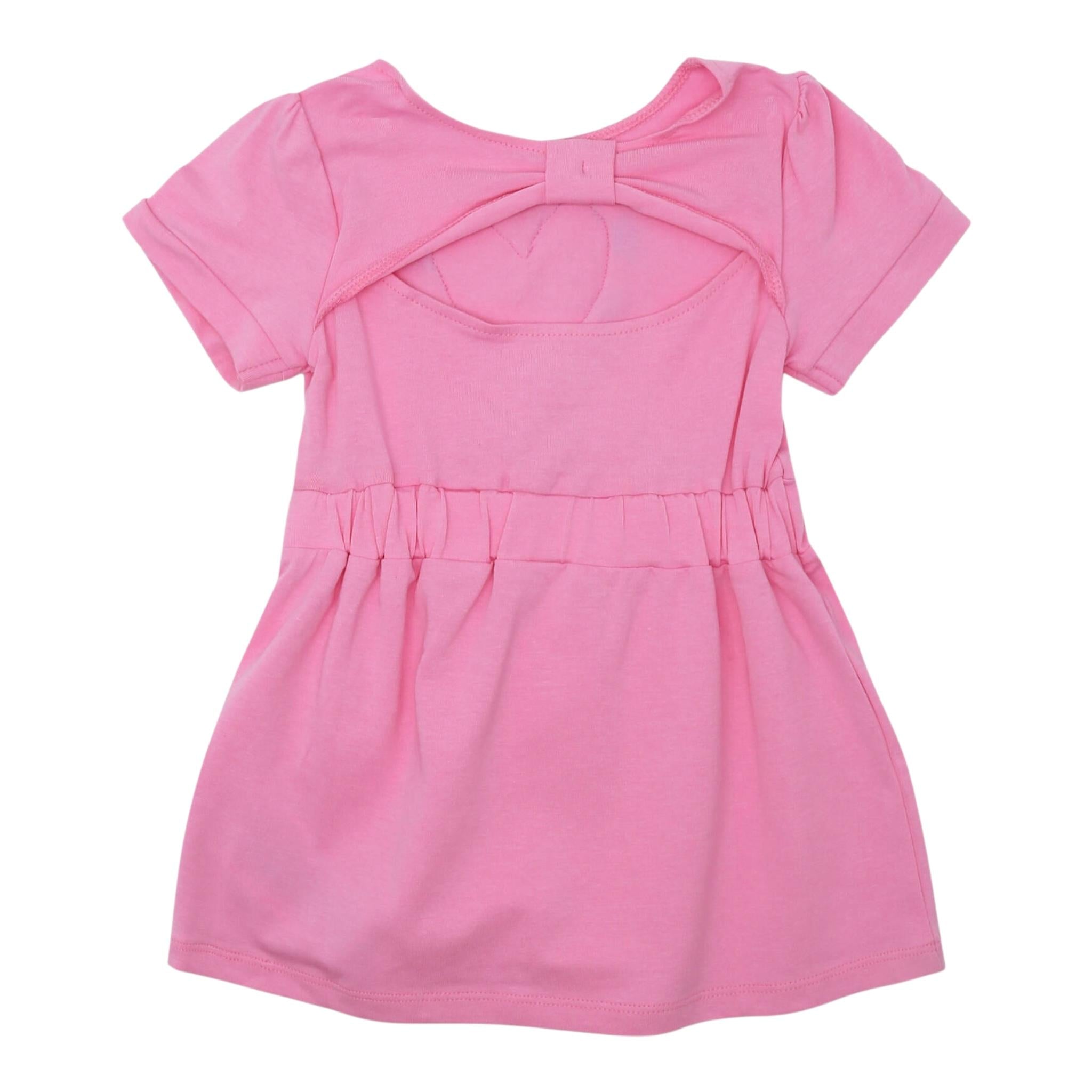 Guess Abito Mezza Manica Tinta Unita con Culotte per Neonata A3GK04K6YW1 ROSA GUESS 