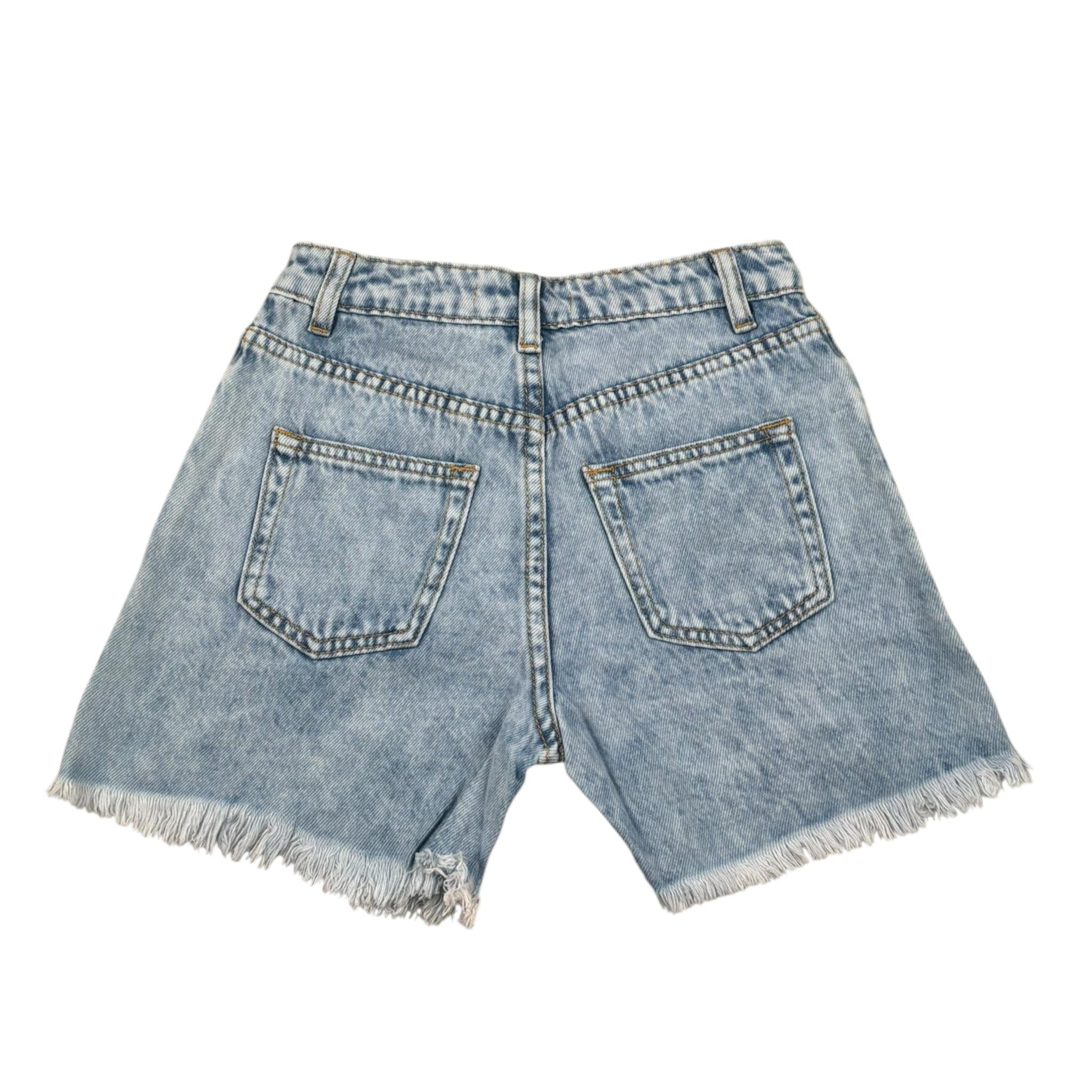 Manila Grace Short In Denim con Girovita Regolabile per Bambina 430PMBS25X AZZURRO MANILA GRACE 