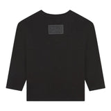 MARC JACOBS shirt girocollo tinta unita con logo Nero per Neonato W60322N NERO MARC JACOBS 