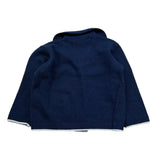 Manuel & Frank Cardigan Tinta Unita con Profili In Contrasto per Neonato MF4236I BLU MANUEL & FRANK 