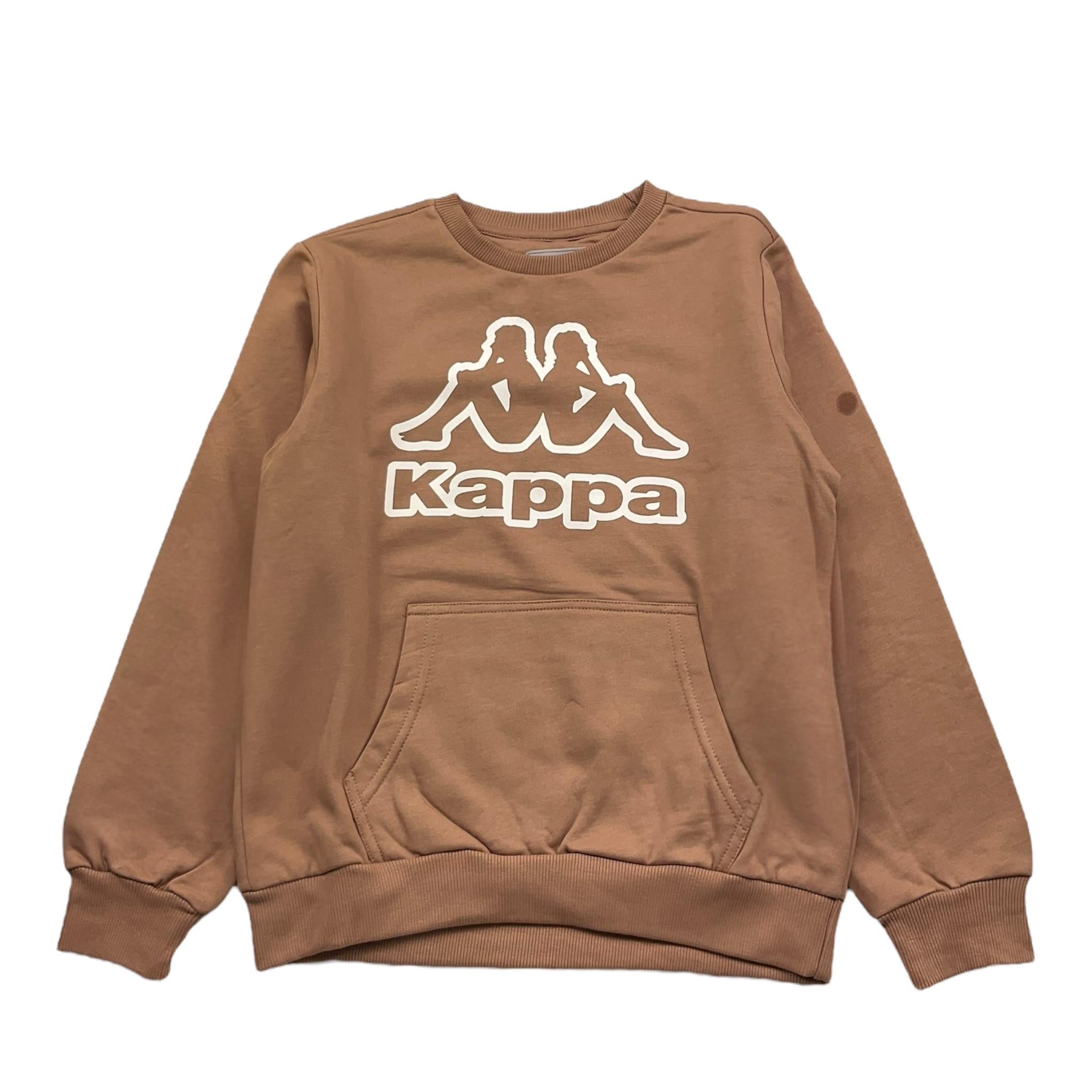 KAPPA felpa girocollo tinta unita con logo Biscotto per Bambino 8031F0062 BISCOTTO KAPPA 