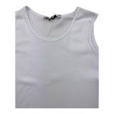 I'M Brian Solid Color Crew Neck Tank Top White For Boys