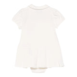 Moschino Abito Tinta Unita Mezza Manica per Neonata MDV0CE PANNA MOSCHINO 