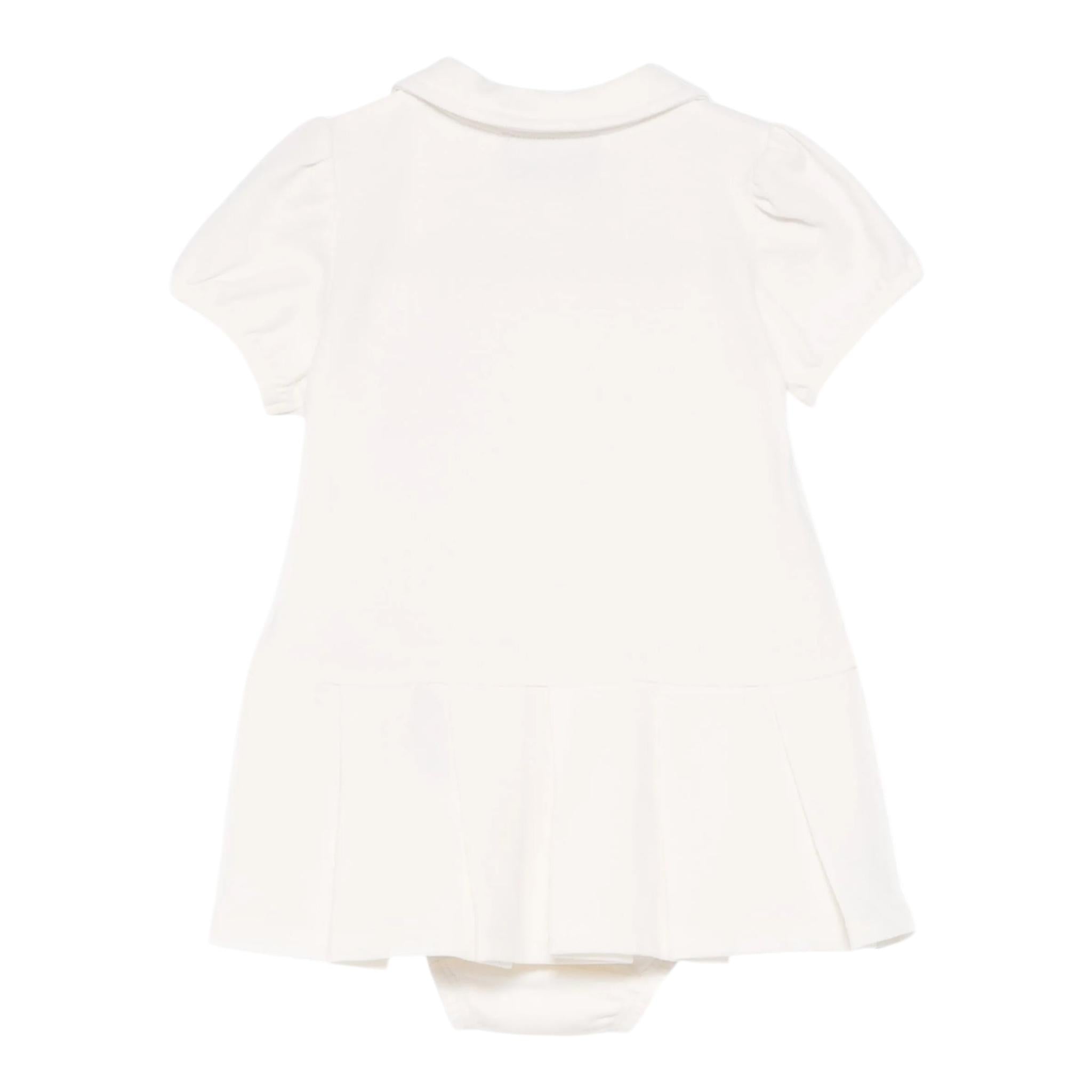 Moschino Abito Tinta Unita Mezza Manica per Neonata MDV0CE PANNA MOSCHINO 