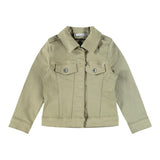 Name.It Solid Color Denim Jacket With Buttons Green For Girls