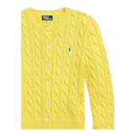 Ralph Lauren Cardigan Tinta Unita con Trecce per Neonata 312543047066N GIALLO RALPH LAUREN 