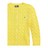 Ralph Lauren Cardigan Tinta Unita con Trecce per Neonata 312543047066N GIALLO RALPH LAUREN 