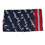 Manila Grace Foulard Bicolore con Stampa per Bambina MG894 BLU MANILA GRACE 