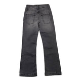 Odi Et Amo Solid Color Jeans With Black Logo Print For Girls