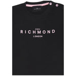 John Richmond T-Shirt Girocollo Tinta Unita con Stampa per Neonata RIP25002TSXXX NERO JOHN RICHMOND 