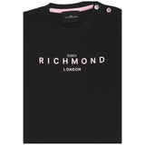 John Richmond T-Shirt Girocollo Tinta Unita con Stampa per Neonata RIP25002TSXXX NERO JOHN RICHMOND 