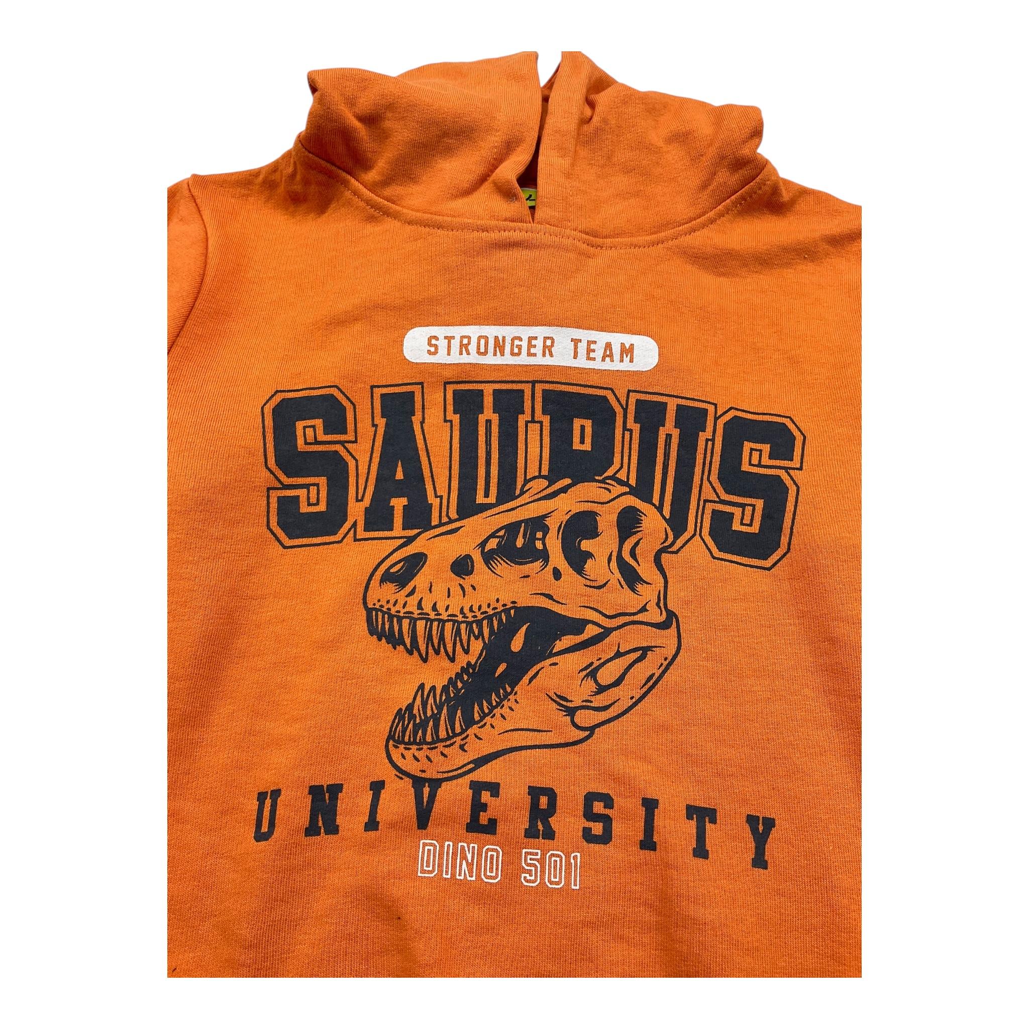 LOSAN felpa chiusa con cappuccio tinta unita con stampe Arancione per Bambino 51030236029022 ARANCIONE LOSAN 