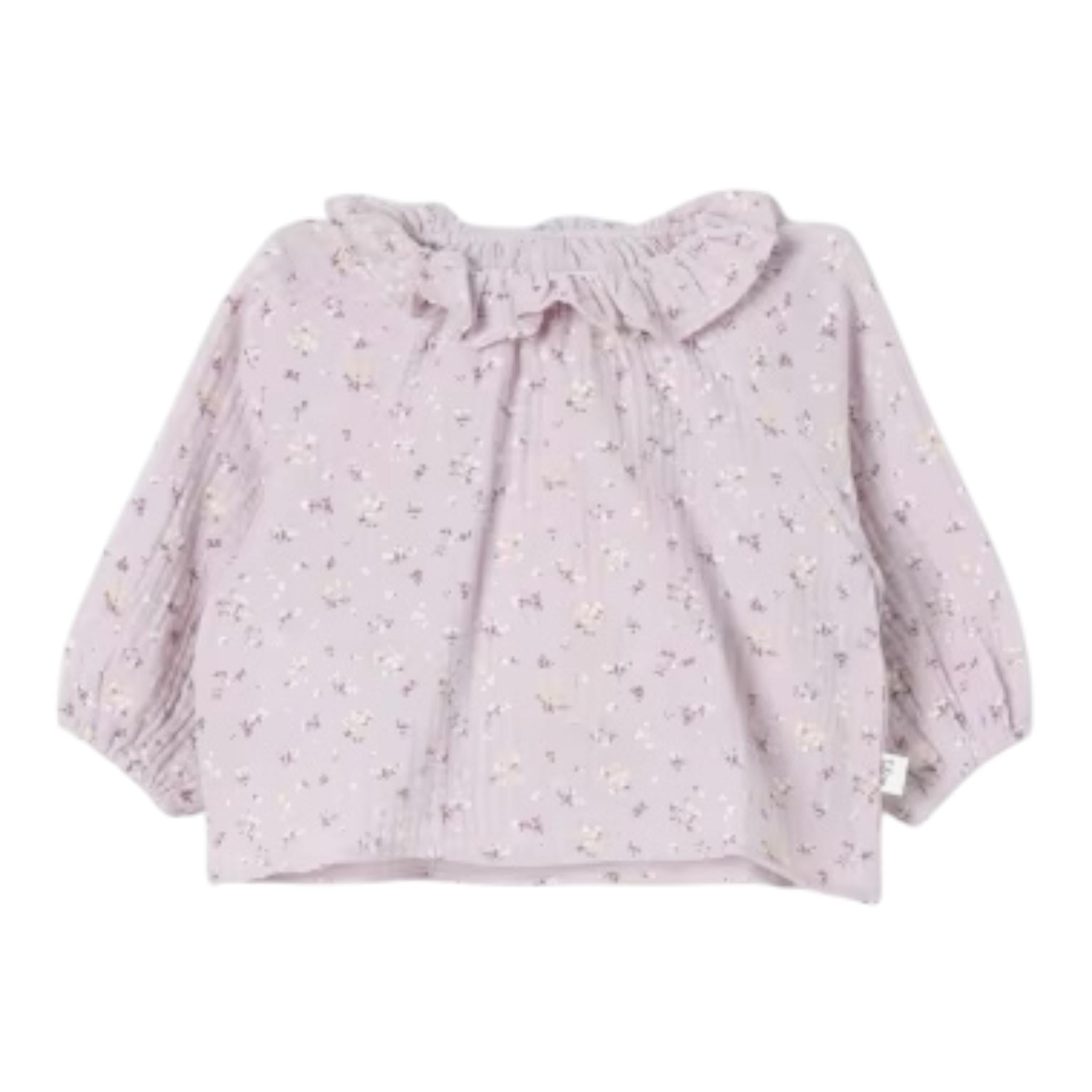 TEDDY E MINOU camicia manical unga tinta unita fantaisa floreale Rosa per Bambina I24CI004C4126XJ ROSA TEDDY E MINOU 