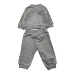 MOSCHINO completo 2pz tinta unita felpa-pantalone Grigio per Neonato MUK05E GRIGIO MOSCHINO 