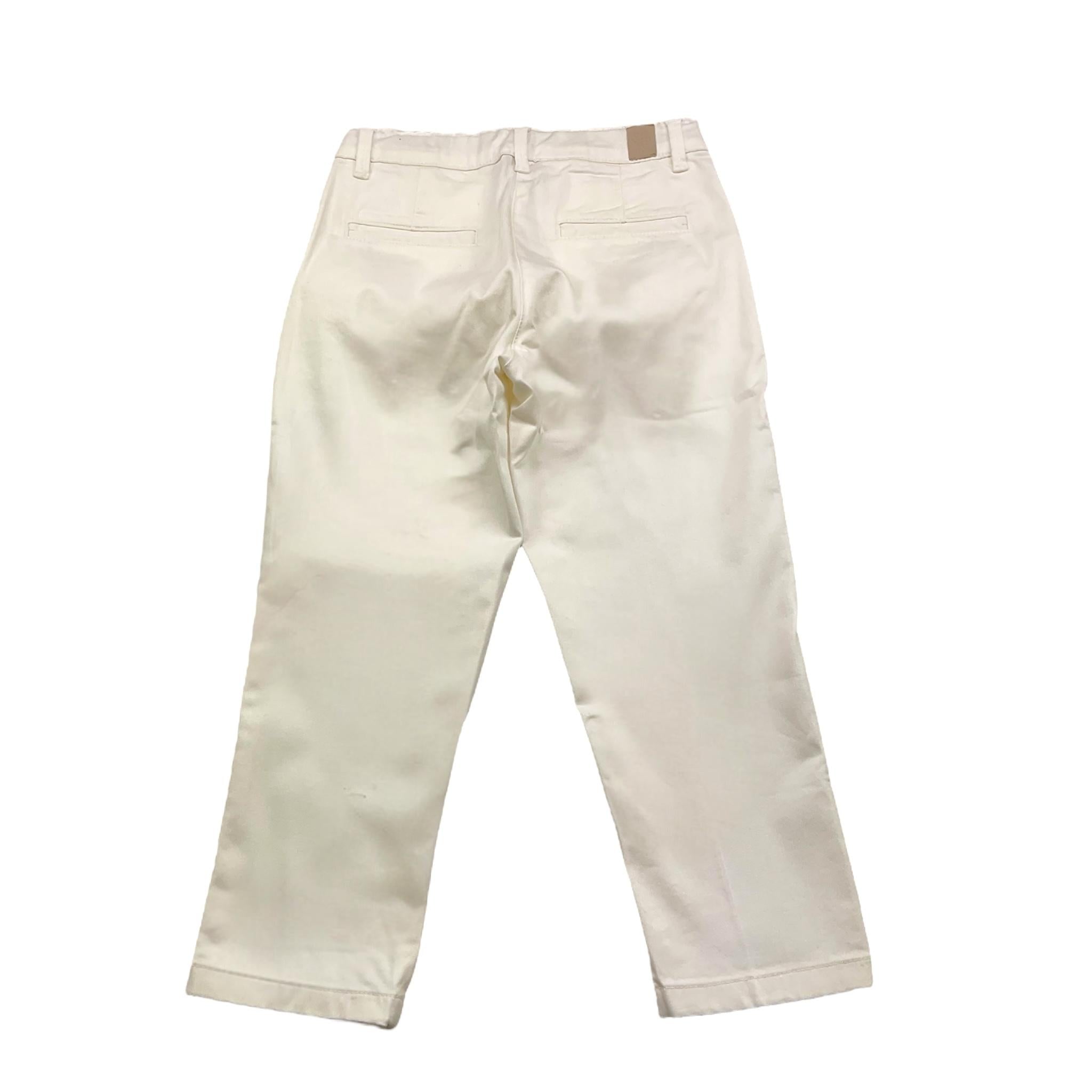 Eleventy Pantalone Tinta Unita con Girovita Regolabile per Bambino ES6A31 BIANCO ELEVENTY 