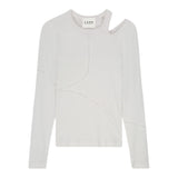 LES COYOTES DE PARIS shirt tinta unita con scollo alla spalla Bianco per Bambina 12220129 BIANCO LES COYOTES DE PARIS 