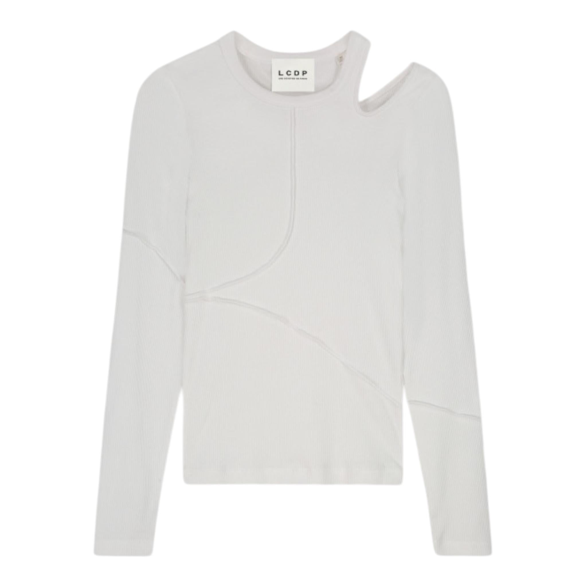 LES COYOTES DE PARIS shirt tinta unita con scollo alla spalla Bianco per Bambina 12220129 BIANCO LES COYOTES DE PARIS 