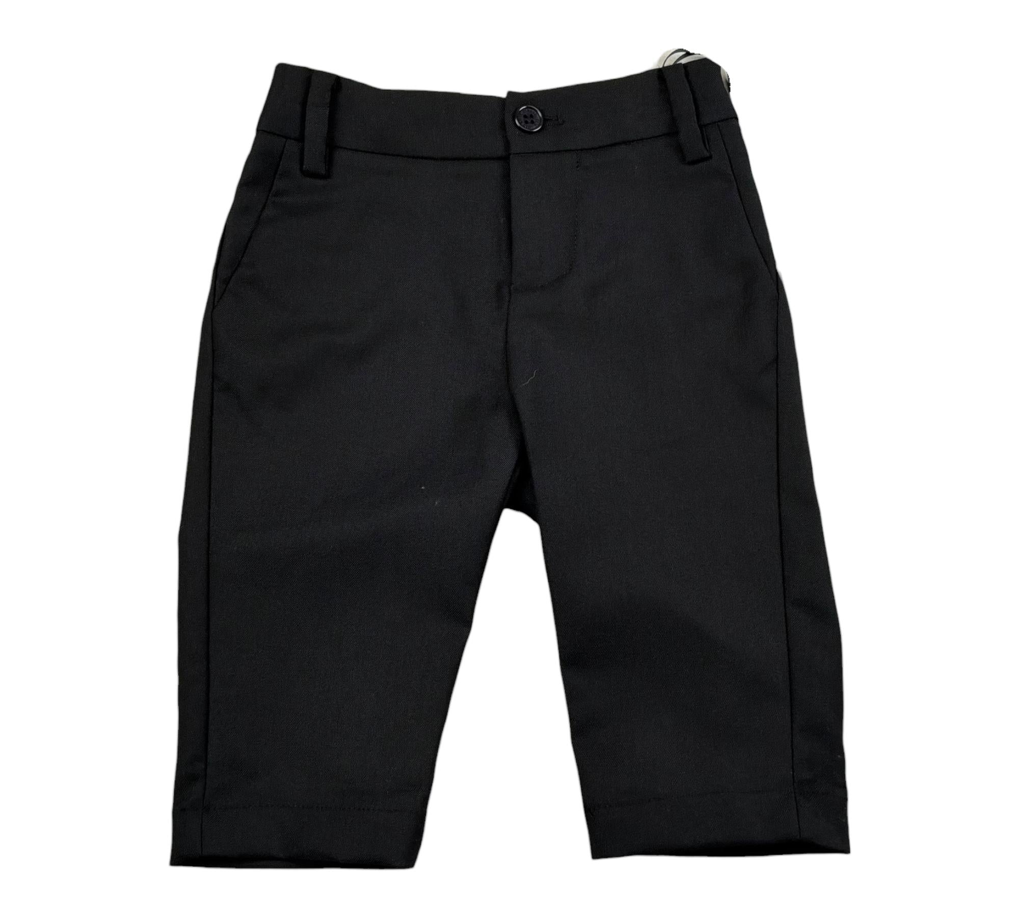 John Richmond Pantalone Tinta Unita con Girovita Regolabile per Neonato RIP26118PA NERO JOHN RICHMOND 