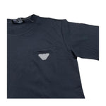 Emporio Armani T-Shirt Girocollo Tinta Unita con Taschino per Bambino EB000111 BLU EMPORIO ARMANI 