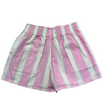 Saint Barth Short Bicolore con Fantasia A Righe per Bambina MEA00100897 BIANCO/ROSA SAINT BARTH 
