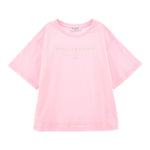 Philosophy T-Shirt Girocollo Tinta Unita con Stampa per Bambina I1E605 ROSA PHILOSOPHY 