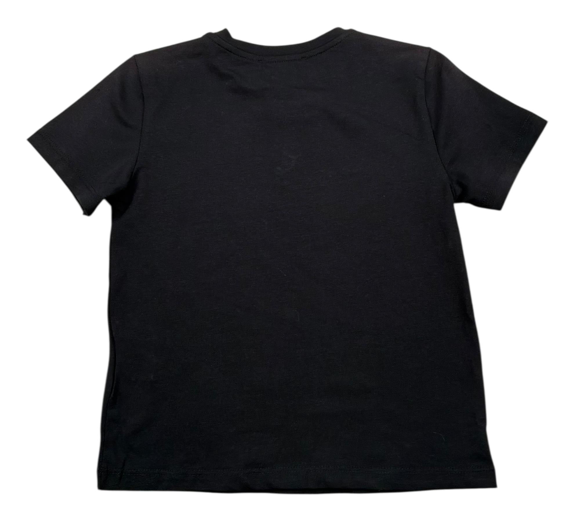 Just Cavalli T-Shirt Girocollo Tinta Unita con Brillantini per Bambina JGP26175TS NERO JUST CAVALLI 