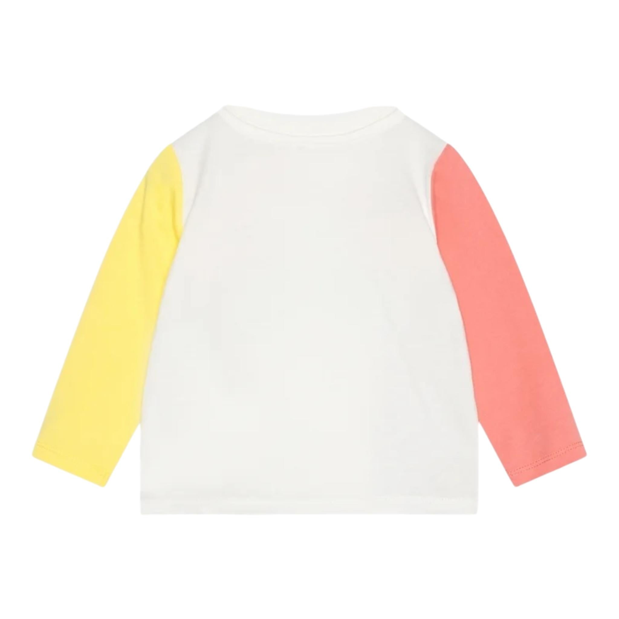 STELLA McCARTNEY shirt girocollo tinta unita con stampe in contrasto Bianco per Neonata TT8120 BIANCO STELLA McCARTNEY 