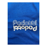 Cesare Paciotti Solid Color Crew Neck T-Shirt With Cobalt Print For Newborns