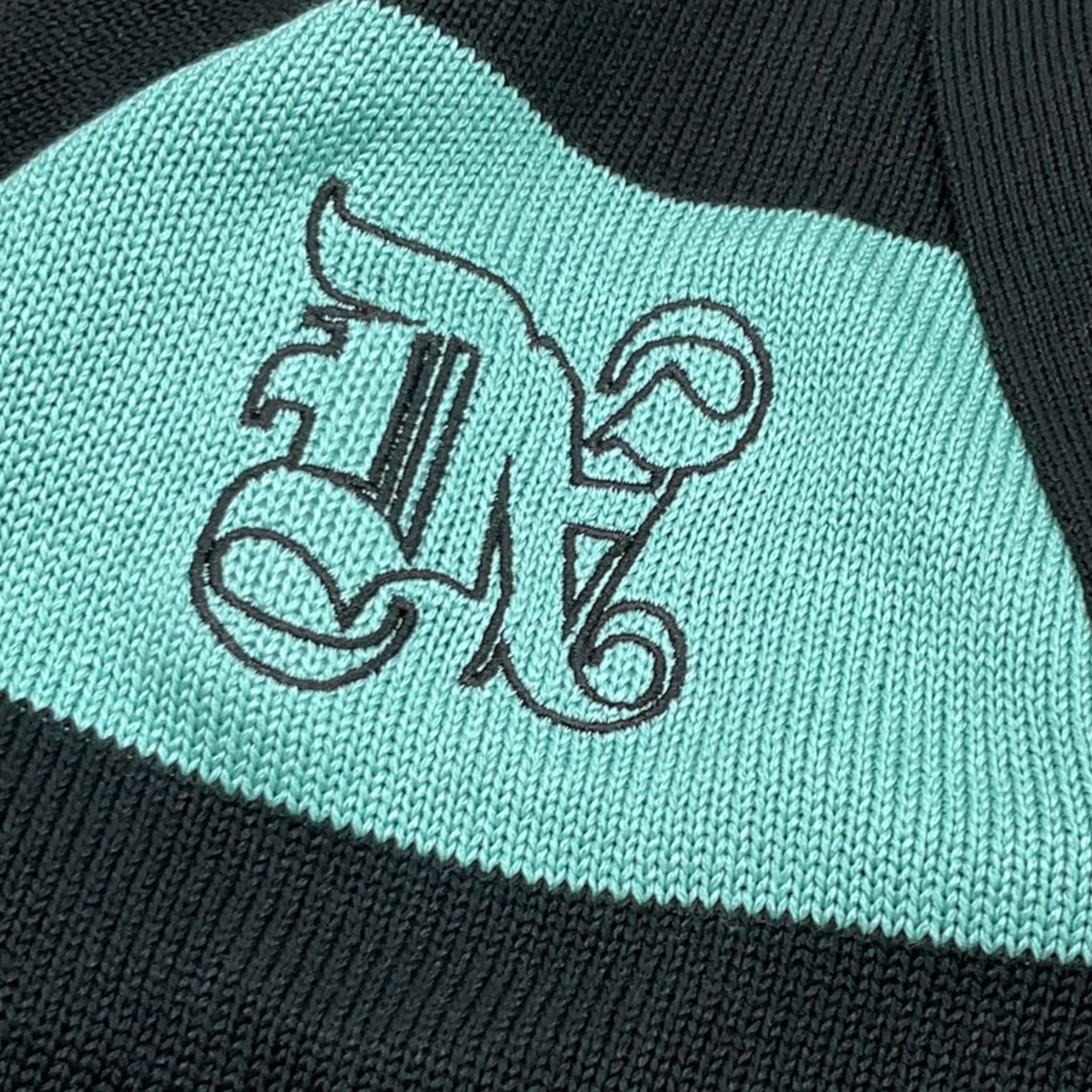 DANIELE ALESSANDRINI cardigan tricolore scollo a v  Nero per Bambino 1231W00083X NERO DANIELE ALESSANDRINI 