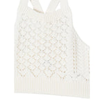 Il Gufo Top Tinta Unita Traforato per Bambina P25TC088EM442 PANNA IL GUFO 