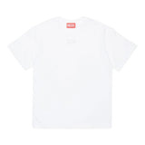 Diesel T-Shirt Girocollo Tinta Unita con Logo per Bambina J02022 BIANCO DIESEL 
