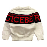 ICEBERG maglia girocollo tinta unita con stampa Bianco per Neonato MGICE5315B BIANCO ICEBERG 