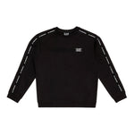 EMPORIO ARMANI felpa tinta unita girocollo con stampa Nero per Bambino 6DBM63 NERO EMPORIO ARMANI 