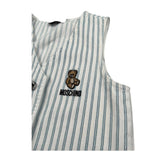 Moschino Gilet Tinta Unita Fantasia A Righe per Bambino HDN001 BIANCO MOSCHINO 