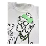 Liu Jo T-Shirt Girocollo Tinta Unita con Stampe per Neonata KA5082 BIANCO LIU JO 