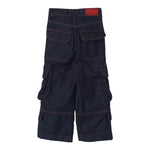 MSGM jeans tinta unita modello palazzo cargo Blu per Bambina F4MSJGDP013 BLU MSGM 