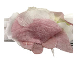Lalalu' Solid Color Headband with White Appliques for Newborns