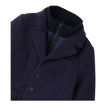 SARABANDA cappotto tinta unita con bottoni Blu per Bambino 07180 BLU SARABANDA 
