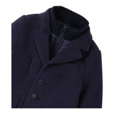 SARABANDA cappotto tinta unita con bottoni Blu per Bambino 07180 BLU SARABANDA 