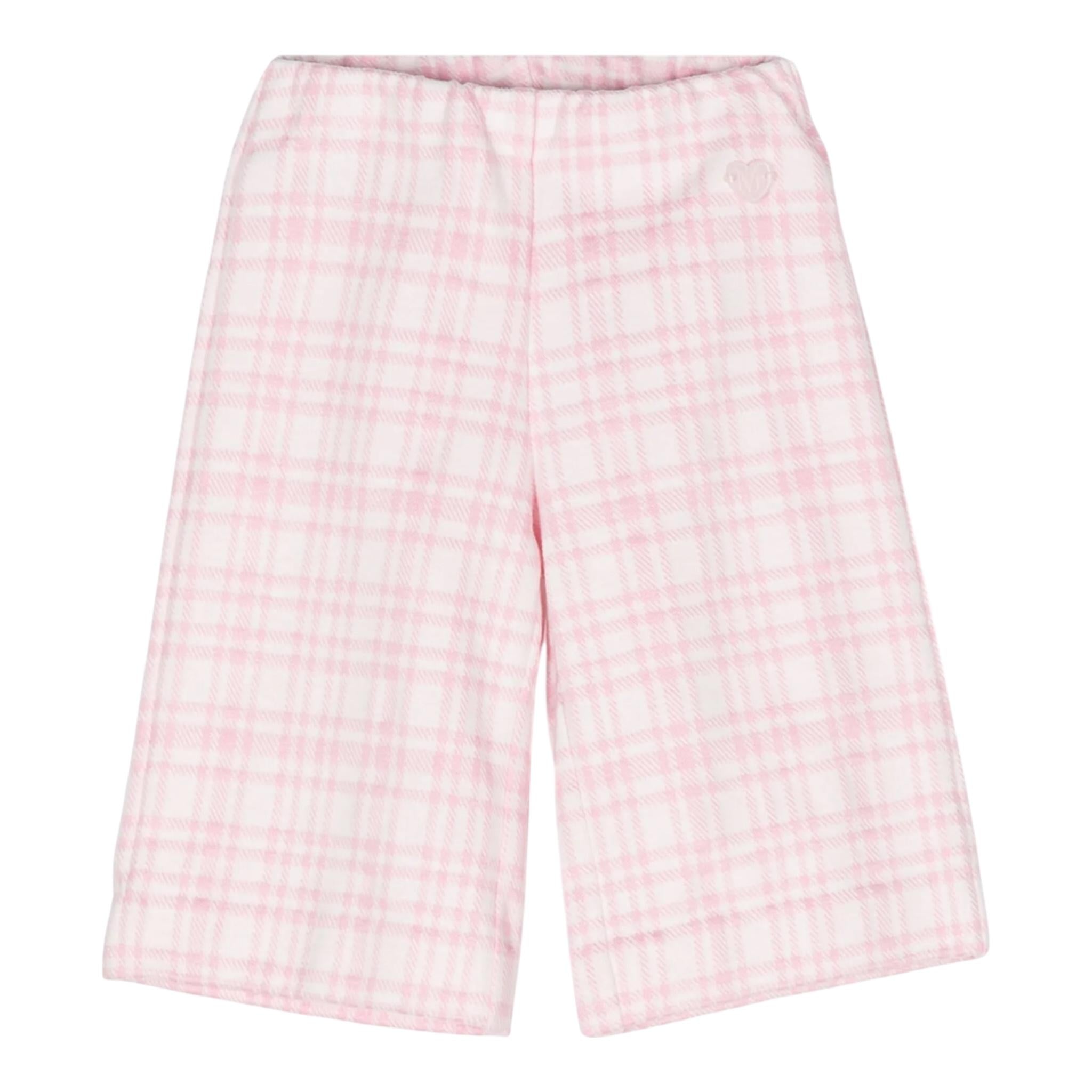 MONNALISA pantalone stampa fantasia modello palazzo Bianco/rosa per Neonata 37D406 BIANCO/ROSA MONNALISA 