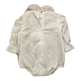 Wedoble Solid Cream Long Sleeve Romper For Baby Girl