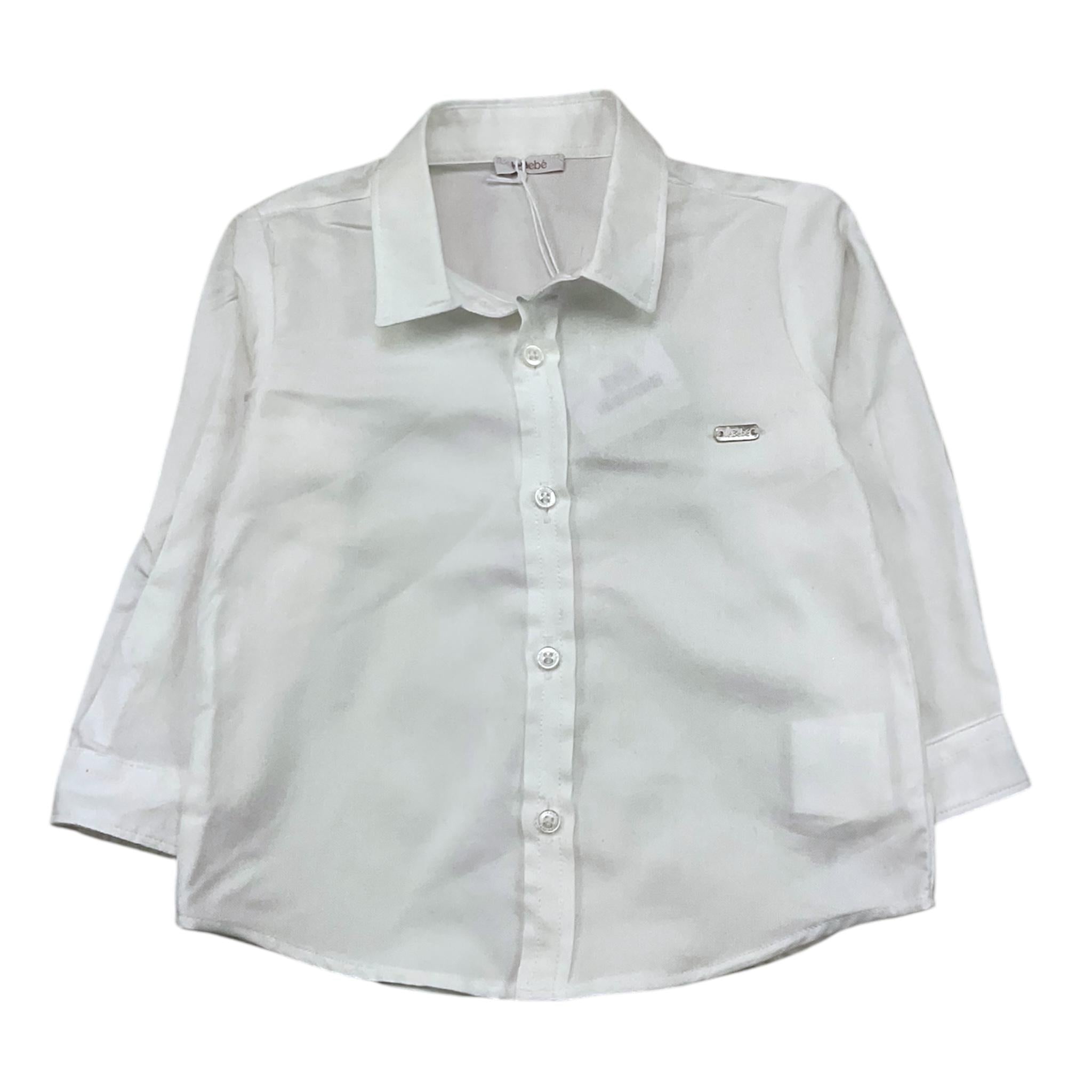 LE BEBE' camicia manica lunga tinta unita Bianco per Neonato LBB5167 BIANCO LE BEBE' 
